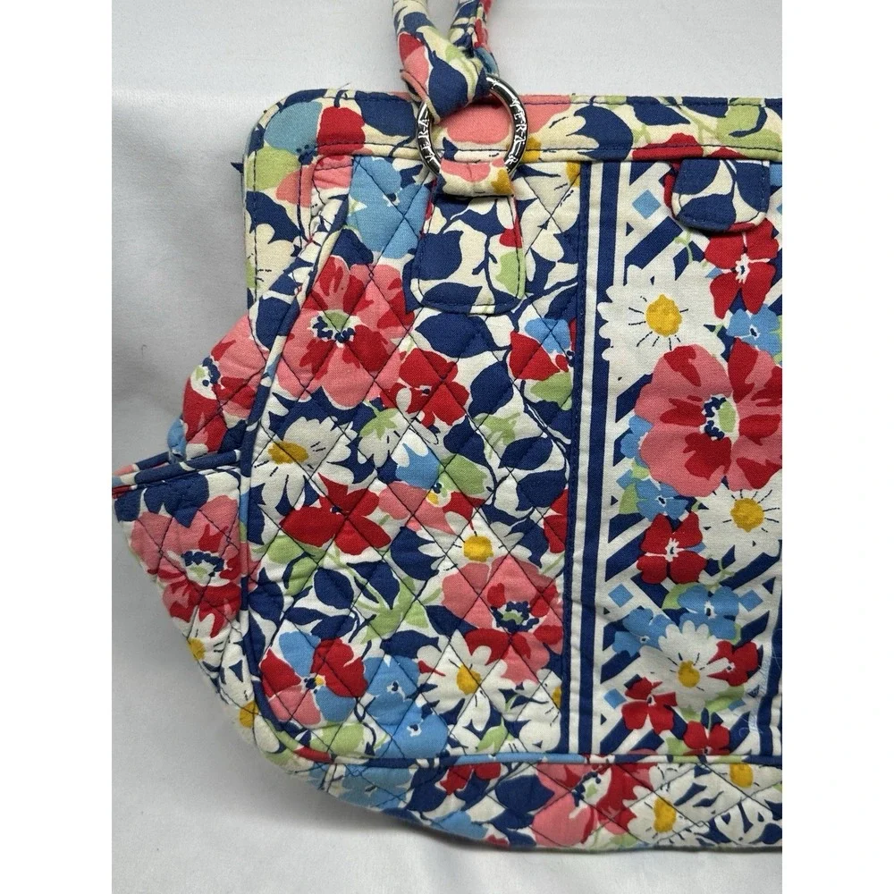 Vera Bradley Summer Cottage-Frame Bag-Large Purse‎ Handbag, Floral